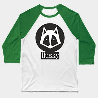 Husky Siberian Dog Baseball T-Shirt